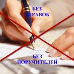 Оформление кредита без справок и поручителей